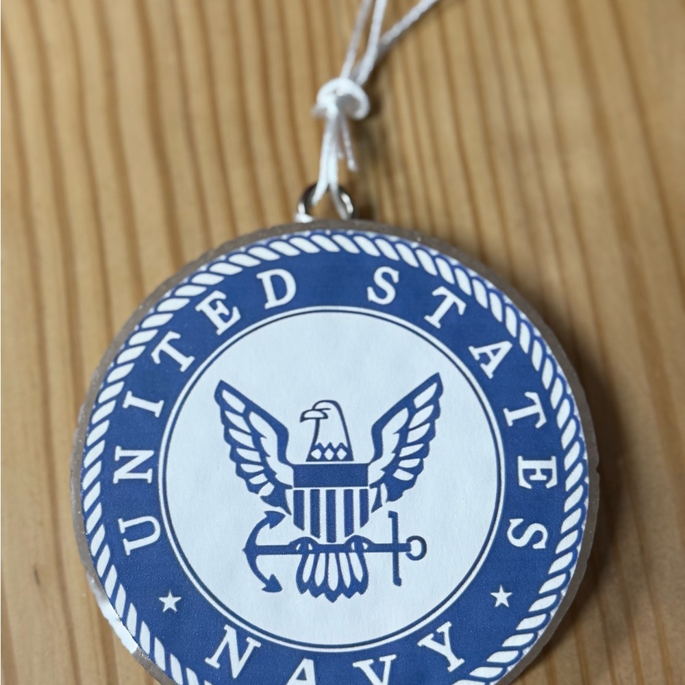 United States Navy Blue and White Car Freshie (Narcissist)